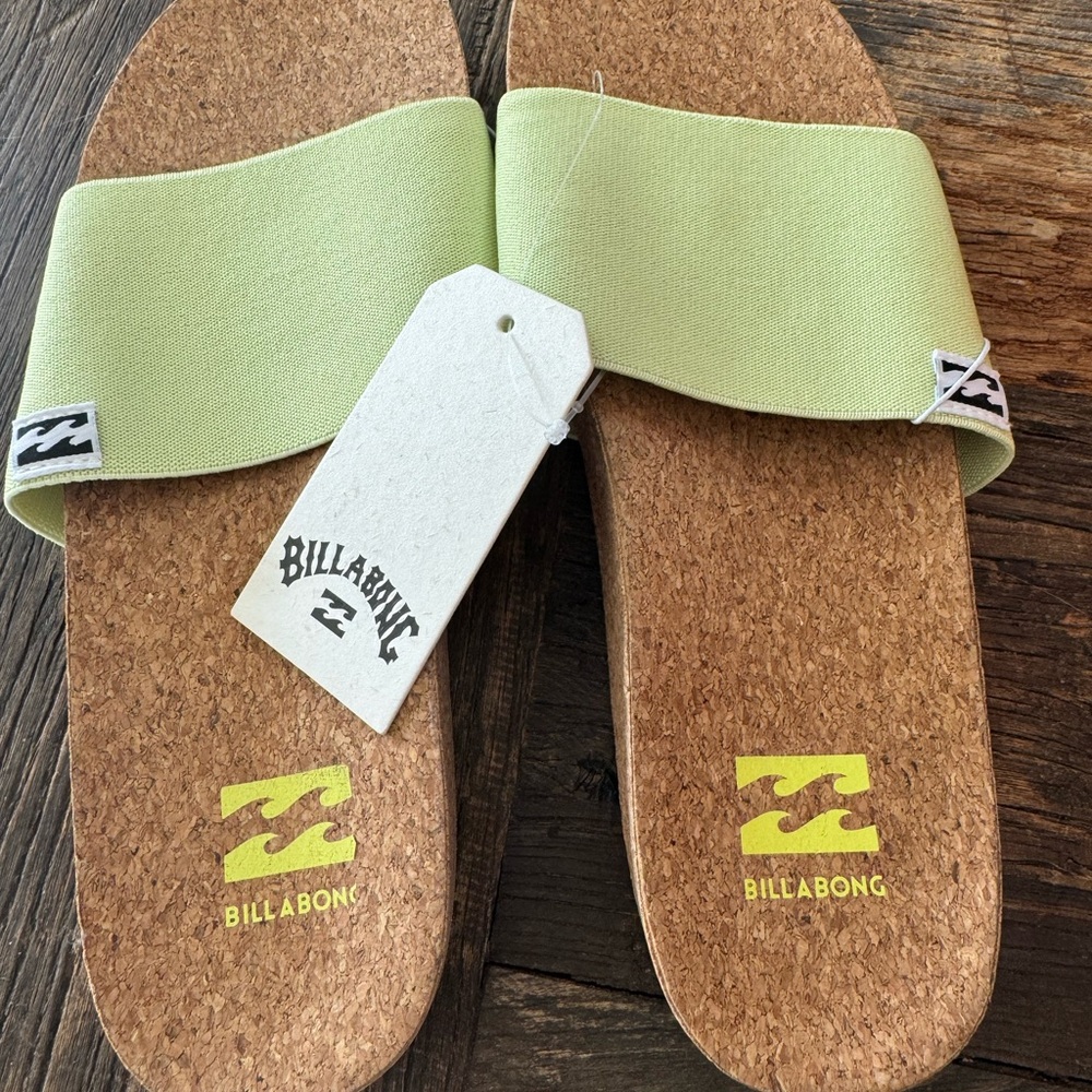 Billabong Green Cork Sandals